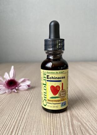 Эхинацея со вкусом натурального апельсина, 30 мл., essentials, childlife