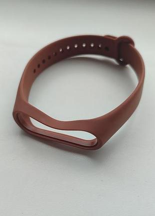 Ремешок trusty для фитнесс браслета mi band 5 / 6 / 7 коричневый