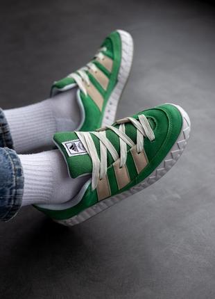 Кроссовки adidas adimatic green/white5 фото