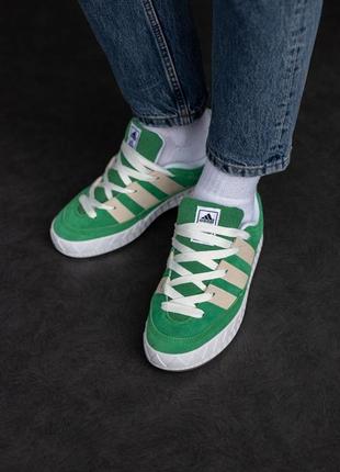 Кроссовки adidas adimatic green/white2 фото
