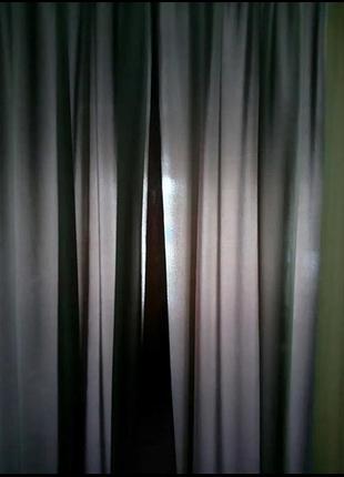 Штори темно сірі/ 260×290 см.