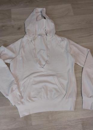 Стильный худи с капюшоном женский белый