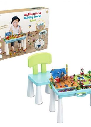 Конструктор зі столиком та стільчиком,515 деталей 6318