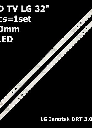 Kit Di Strisce LED Per Retroilluminazione TV LG 32LB570V, 32LB561B, 32LF561V, 32LF562U (3 Strisce Da 590mm, 6 LED L'una, 6V) - 4
