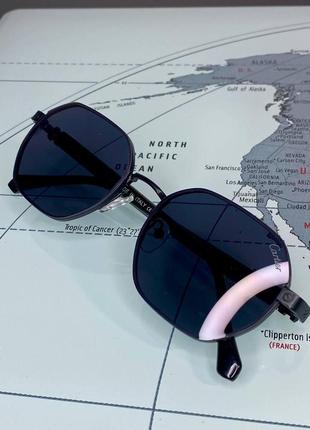 Сонцезахисні окуляри cartier чорні картьє фігурні унісекс стильні брендові7 фото