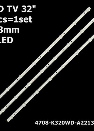 Led підсвітка 32" philips 32phf5055  32le5161d 1 планка