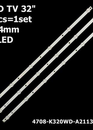 Led підсвітка 32" philips 32phs4012/12  l32v680vke 1 планка