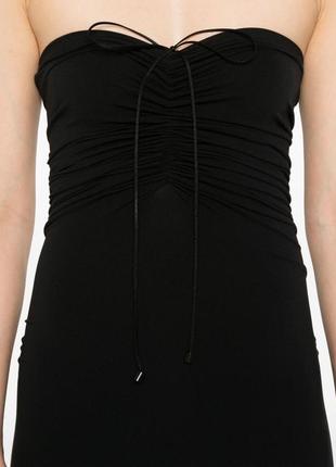 Wolford fatal черное платье макси со стяжкой