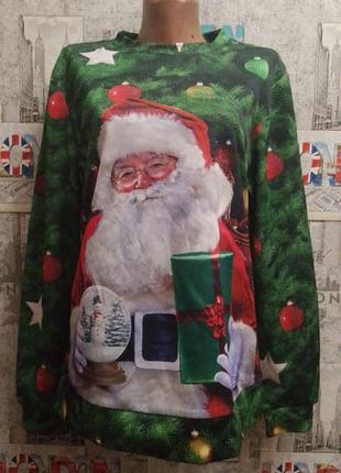 Новорічний чоловічий реглан. розмір s