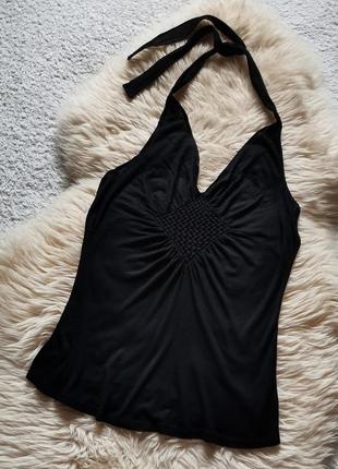 Топ с открытой спинкой топ на завязках evening collection вечерний топ с завязками на шее