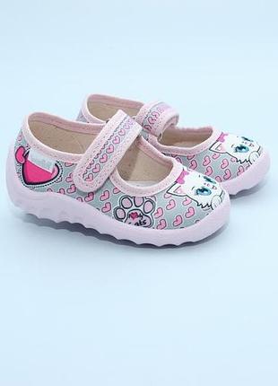 Нові тапочки waldi 117 з кицею. розміри:21