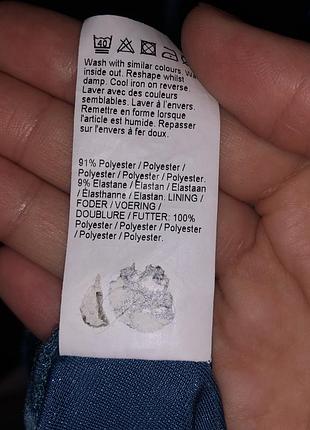 Оксамитова сукня river island блакитна 4