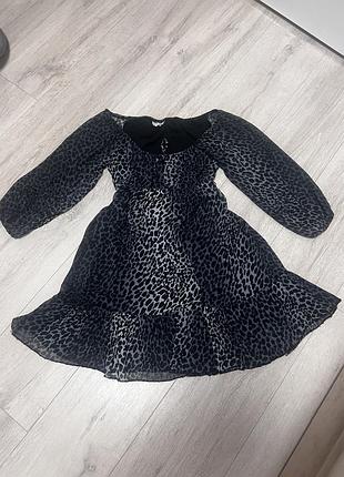 Платье леопард