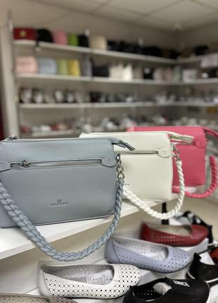 Малинова сумка / жіноча сумка / сумка середнього розміру / прямокутна сумка / блакитна сумка