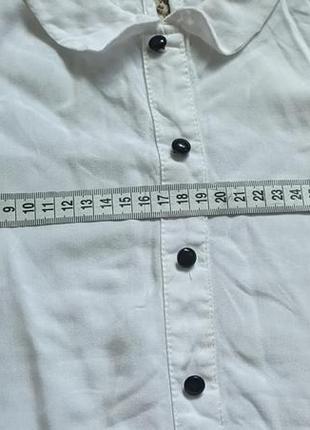 Біла блузочка з віскози 4
