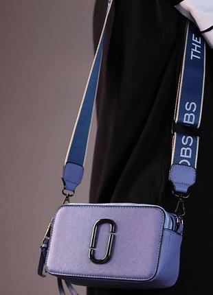 Сумка marc jacobs logo blue синя