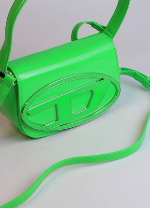 Сумка 💼 diesel 1dr shoulder bag light green 9