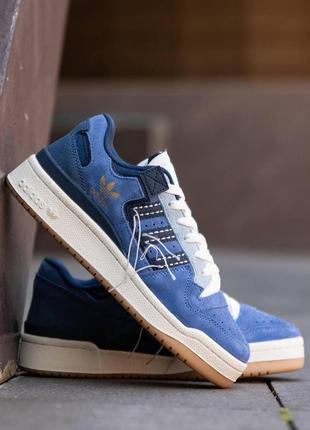 adidas india forum 84 low blue off-white 36