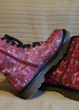 Яркие высокие веганские ботинки heavenly feet  justina2 flower print  англия 8 р. ( 26,7 см.)