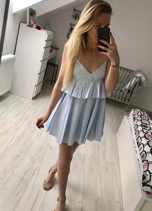 Сарафан на бретелях в полоску в стиле zara