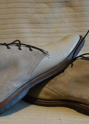 Фирменные комбинированные кожаные ботинки lacoste франция. 47 р ( 31 см.)