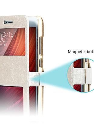 Чехол-книжка holey для xiaomi redmi 4a gold 4
