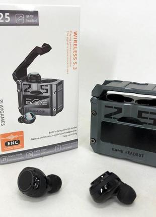 Yui беспроводные наушники m25, bluetooth 5.3, механические армированные двойного режима игровые