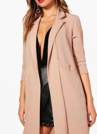 Бежевый летний кардиган boohoo
