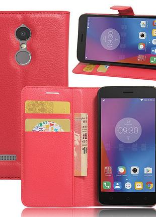 Чехол-книжка bookmark для lenovo k6 red 6