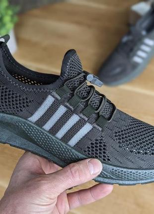 Мужские кроссовки тактического цвета хаки зеленые легкие и практичные