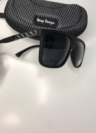Сонцезахисні окуляри брендові matrix polarized 1803 c3 квадратні чорні окуляри антиблікові з поляризацією