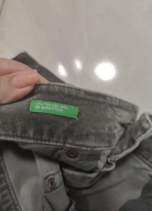 Вельветові штани темно зелені benetton3 фото