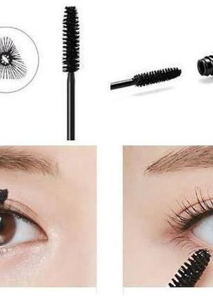 Туш для об'єму вій з 3d ефектом і натуральним воском missha the style 3d mascara 7ml3 фото