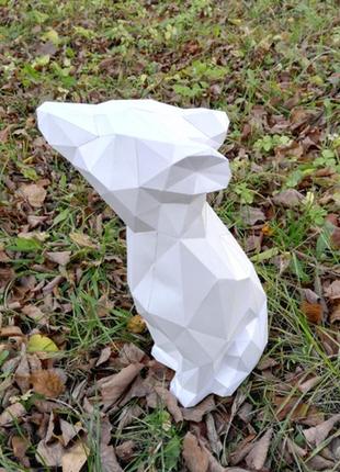 Paperkhan набор для создания 3d фигур медедь мишка паперкрафт papercraft подарок сувернир игрушка конструктор