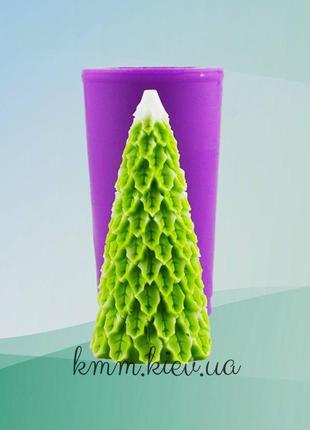 Силиконовая форма люкс 3d елка из листиков