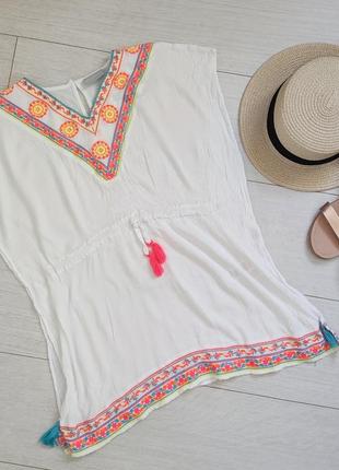 Фирменная яркая накидка, порео matalan из вискозы.