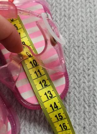 Детские резиновые босоножки 21 размер силиконовые прозрачные сандалии для девочки3 фото