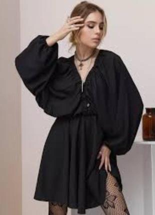 Стильное с объемными рукавами платье 👗 рубашка,  туника большого размера
