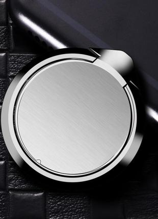 Кільце держатель суцільнометалеве coobowe для смартфона темно-сірий 2012p