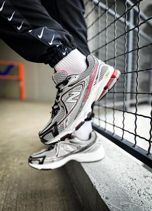 Мужские кроссовки new balance 1064 "silver/red"