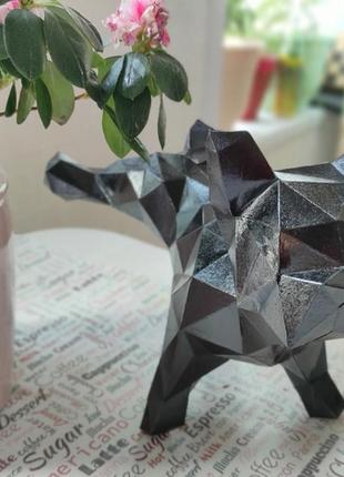 Paperkhan конструктор з картону 3d фігура собака пес паперкрафт papercraft подарунковий набір для творчості іграшка сувенір1 фото