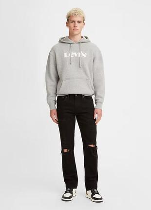 Мужские джинсы levi's с рваными деталями