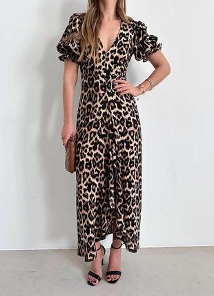 Сукня леопард zara guess2 фото