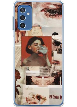 Чохол силіконовий з картинкою на samsung galaxy m52 (m526) (колаж в стилі ретро)