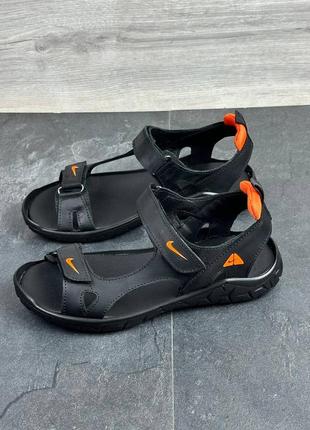 Чоловічі шкіряні сандалі/босоніжки