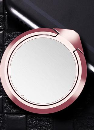 Кільце держатель суцільнометалеве coobowe для смартфона золотий / рожевий 2012p