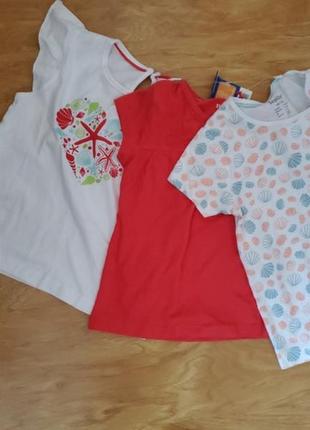 Футболка детская 98/104 lupilu. на білій футболці є маленьке пожовтіння