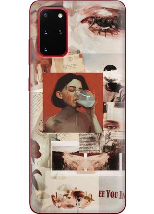 Чохол силіконовий з картинкою на samsung galaxy s20 plus (g985) (колаж в стилі ретро)