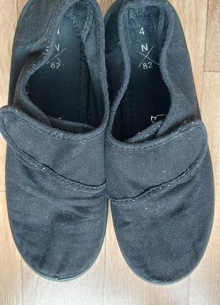 Макасины подростковые черные на липучке