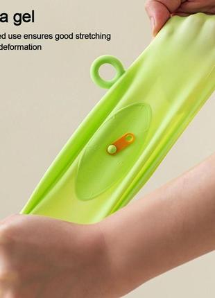 Багаторазові кришки для зберігання харчових продуктів 3 шт cover/205 зелений